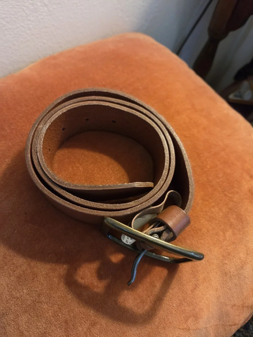 MENS DOCKERS BROWN LEATHER BELT